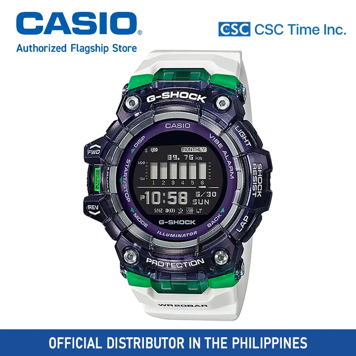 Casio G Shock Gbd 100sm White Resin Strap Shock Resistant 0 Meter Bluetooth World Time Watch Lazada Ph
