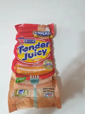 Purefoods Tender Juicy Hotdog Chicken and Cheese 500g