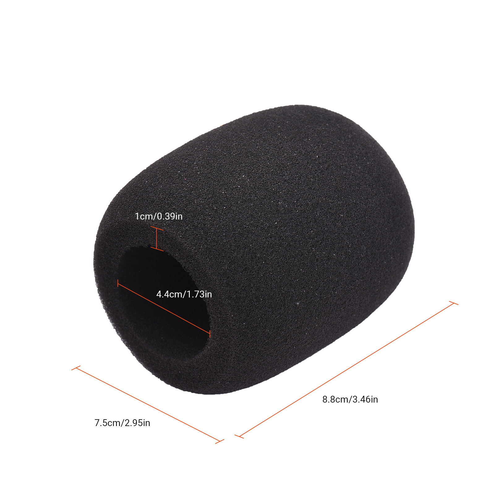 5Pcs Microphone Foam Windshield Windscreen Noise Reduction Sponge Mic Cover for Handheld Condenser Microphone
