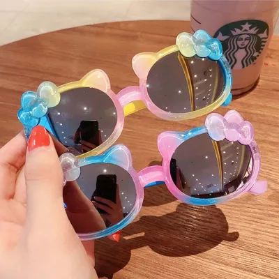 MMONDAY Colorful Lovely Kids Flower Summer Beach UV400 Goggle Baby Sunglasses Round Frame Outdoor Eyewear