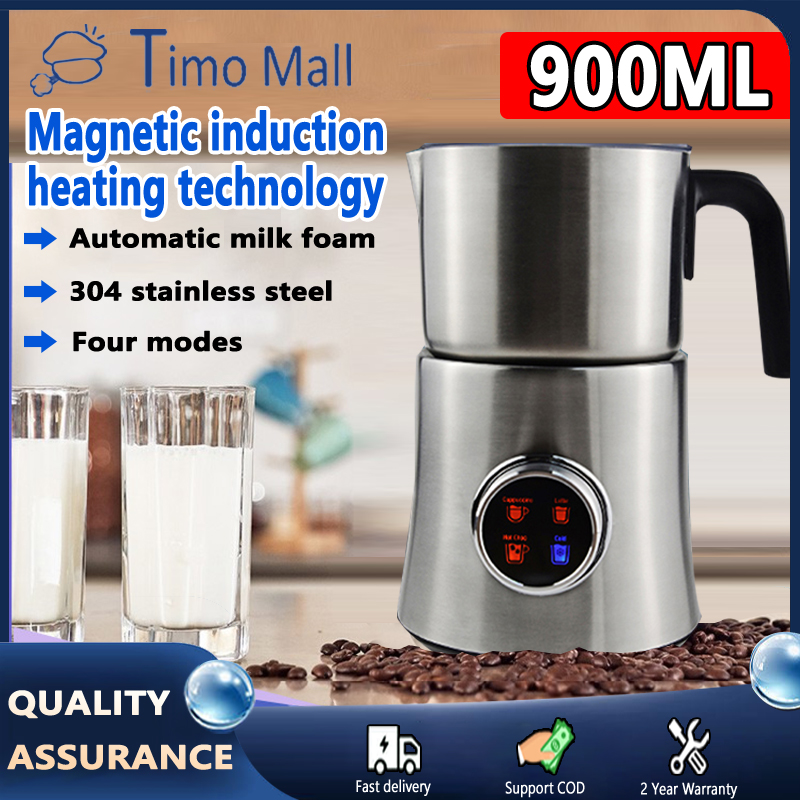 Coffee Milk Frother 304 Stainless Steel Foamer Automatic Milk