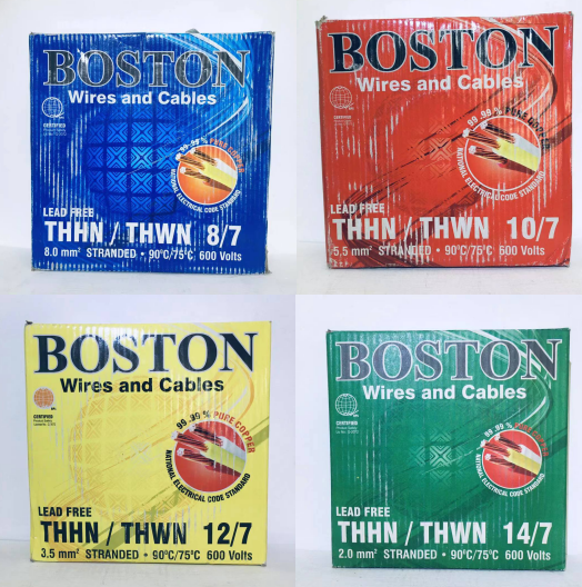 (PER METER)BOSTON THHN Stranded Wire #14#12#10#8 2.0MM3.5MM5.0MM8.0MM ...