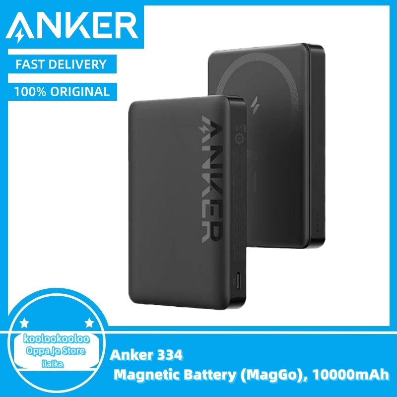 Powerbank Magnetic 10000mAh + Phone Stand Anker Powercore MagGo A1652