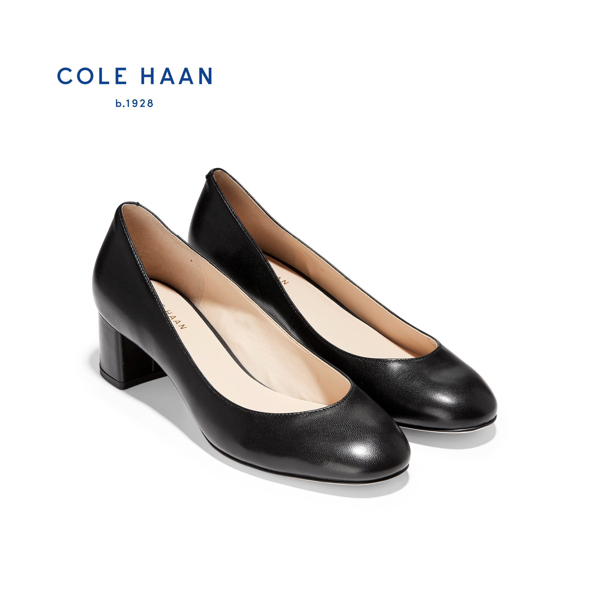 cole haan lesli block heel pump