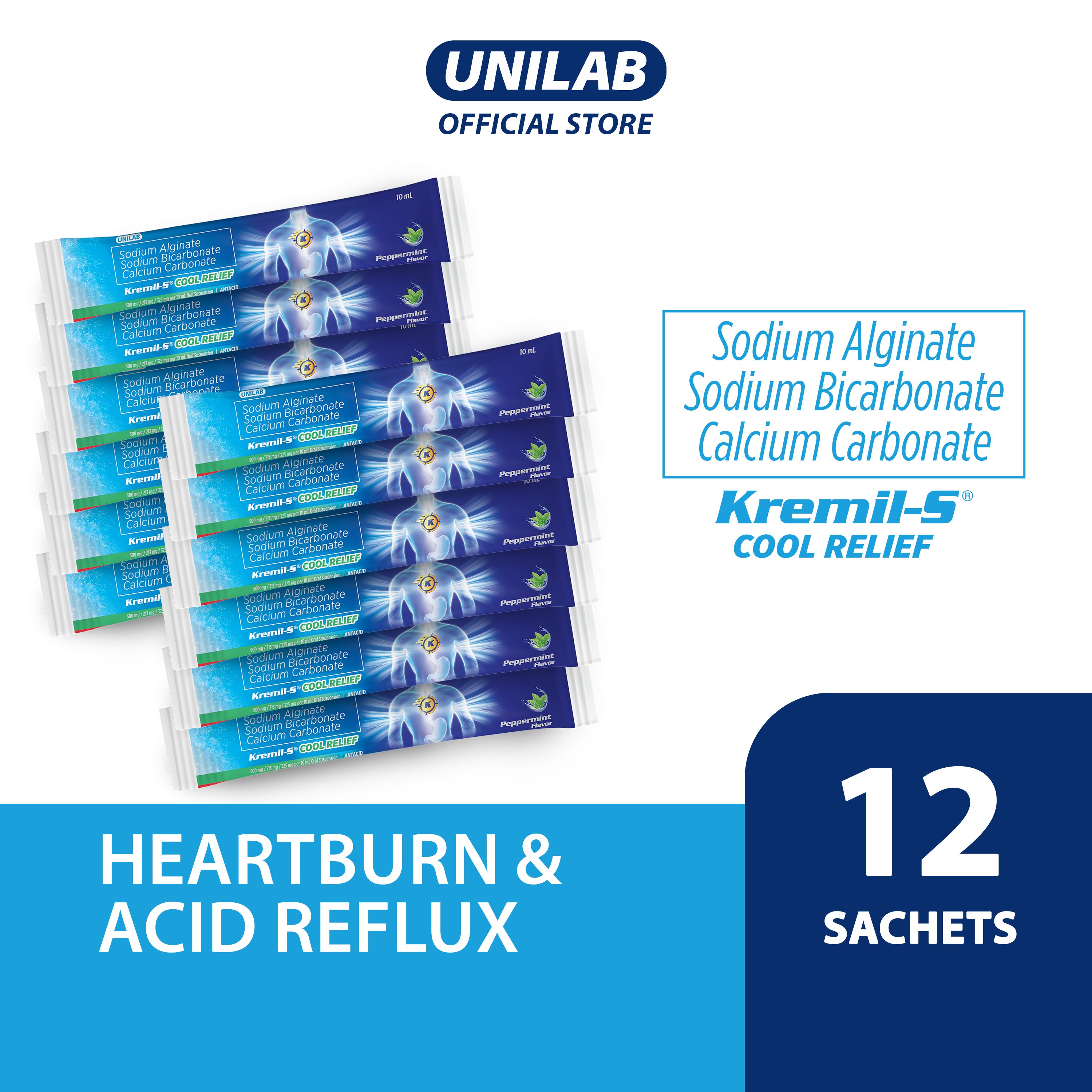 Unilab KremilS Liquid Cool Relief 10ml sachet 12 Pieces (Fast Soothing