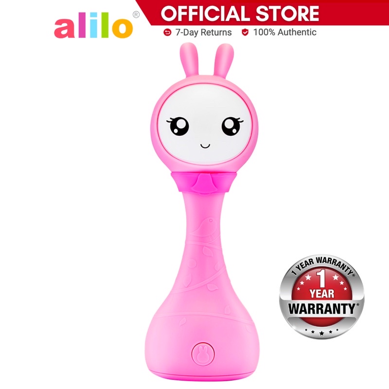 fast shipping Alilo Yoyo Shake and Tell Rattle v2 Learn ABC and Count 123 Pink Lazada PH