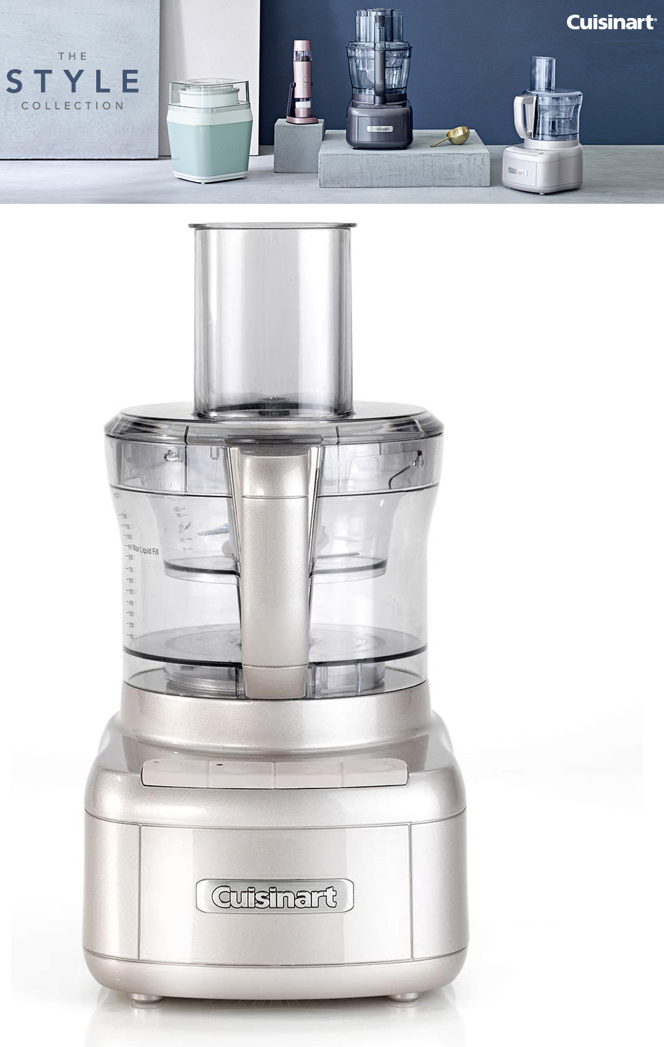 Cuisinart Style Collection Easy Prep Pro Blender 2 Bowl Food