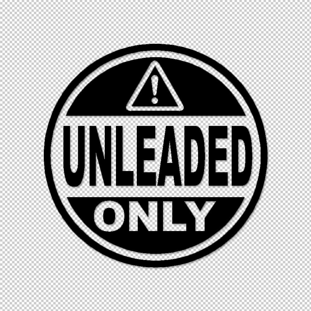 1X Sticker | Unleaded Only fuel Decal | Weather proof die-cut | 3 ...