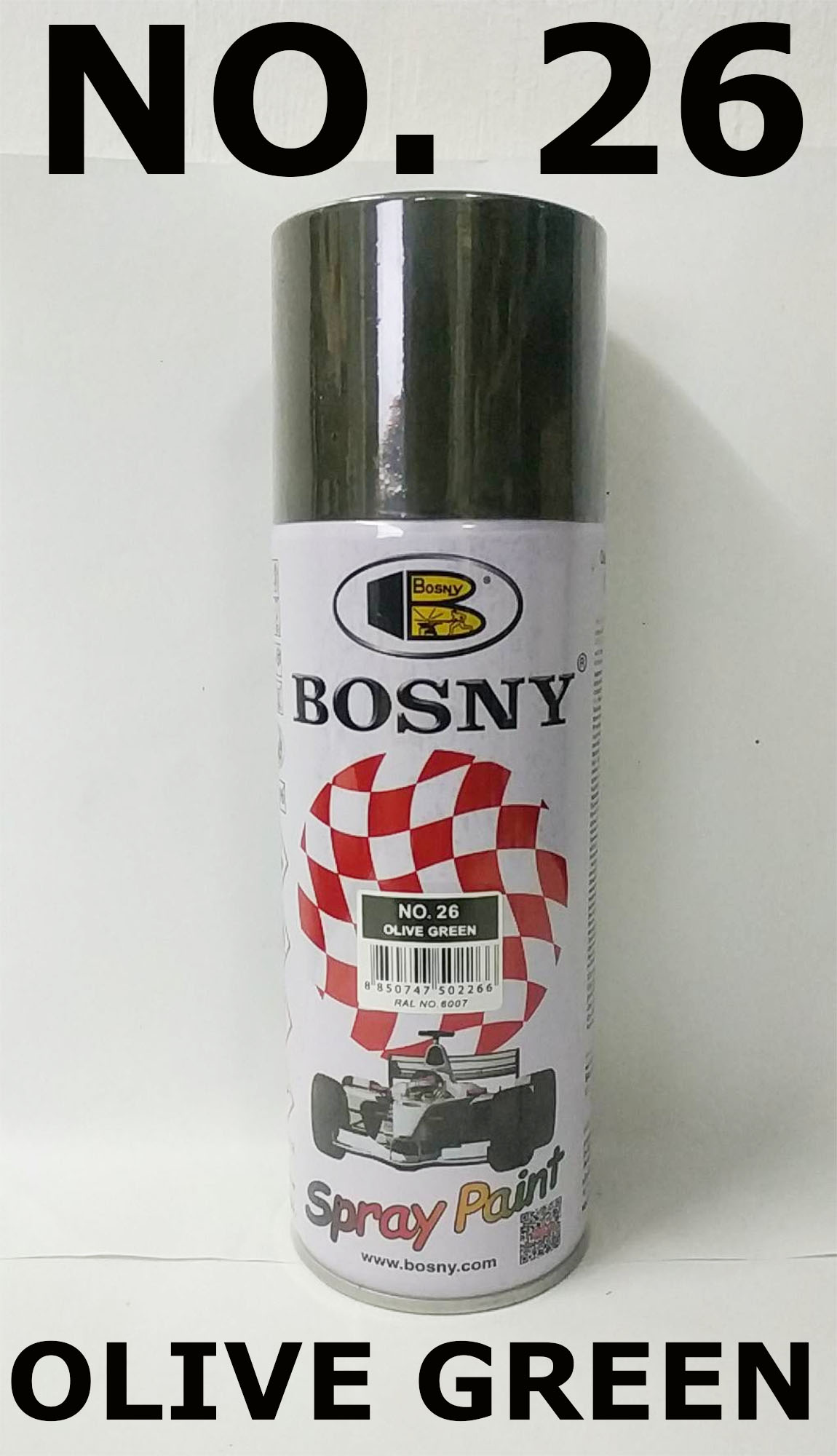 Bosny Spray Paint No 26 Olive Green 300 Grams Per Can Quick Drying