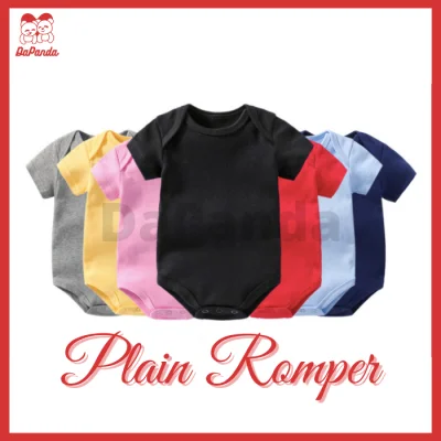 Dapanda RANDOM COLOR Plain Basic Baby Carter Bodysuit Onesie Clothes Newborn Romper 100% Cotton Newborn Quality Bodysuits Rompers Clothing Jumpsuit