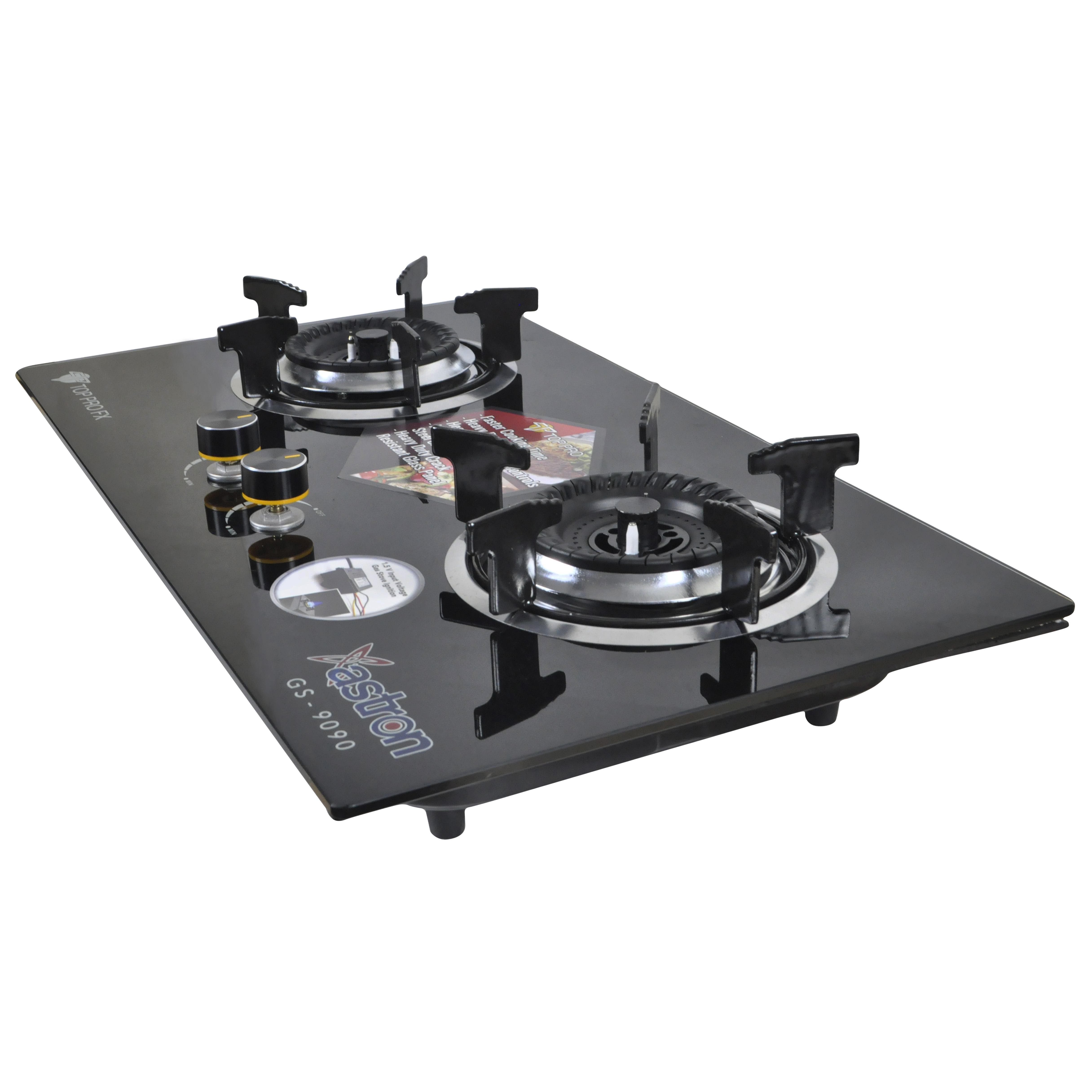 ASTRON Original Built-In Double Burner Gas Stove with Hob and