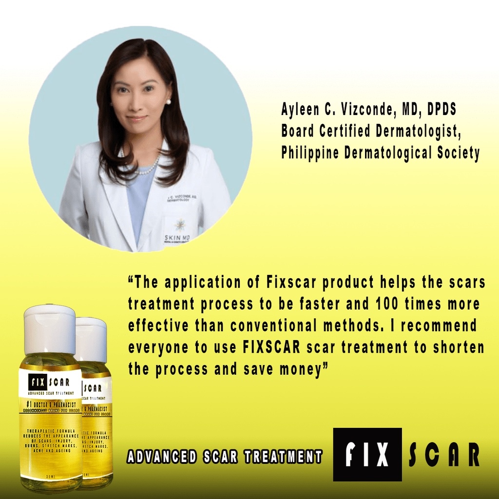 New 2023 Fixscar by Dra Liza Ong for old scar and new scar pang tanggal ng peklat pekas stretch