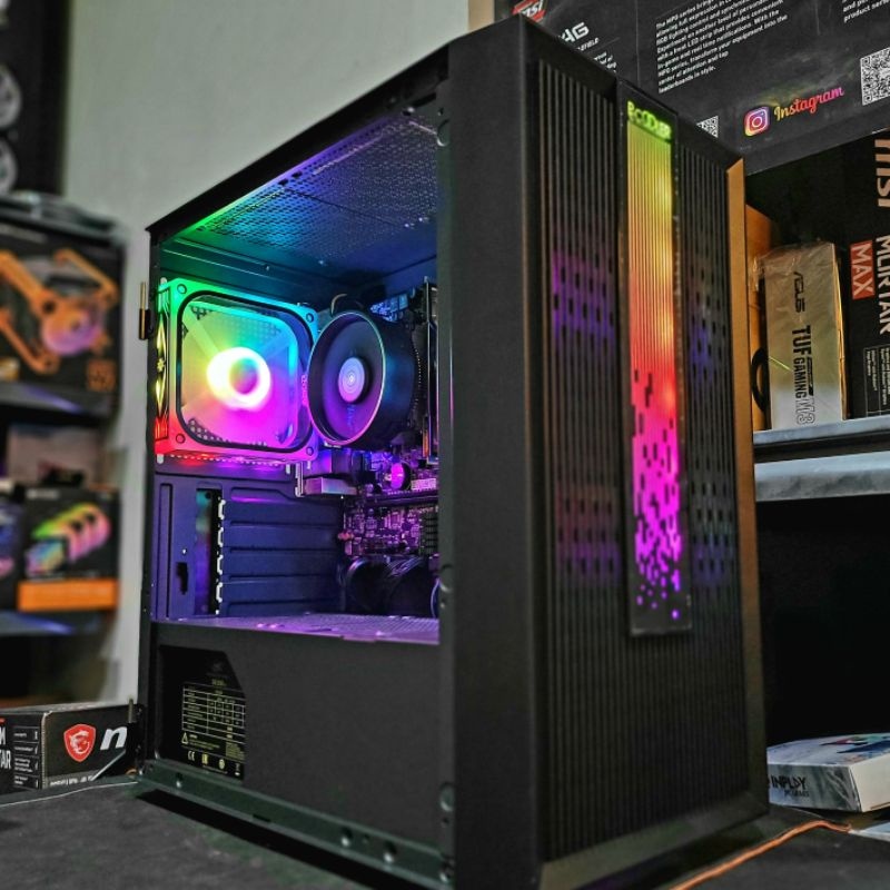 AMD Ryzen 3 3200G Desktop Computer System Package PC Build Bundle