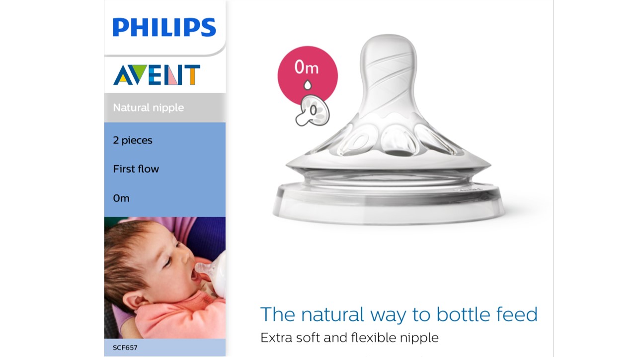 avent natural first flow teat