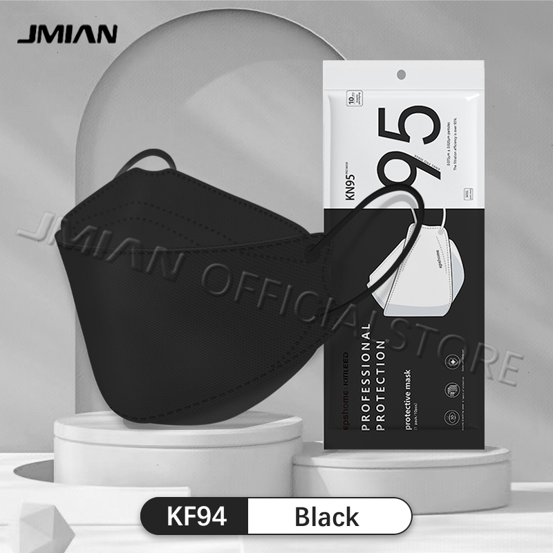 JMIAN 100PCS KF94 Mask 4-layer protective adult mask Medical disposable ...