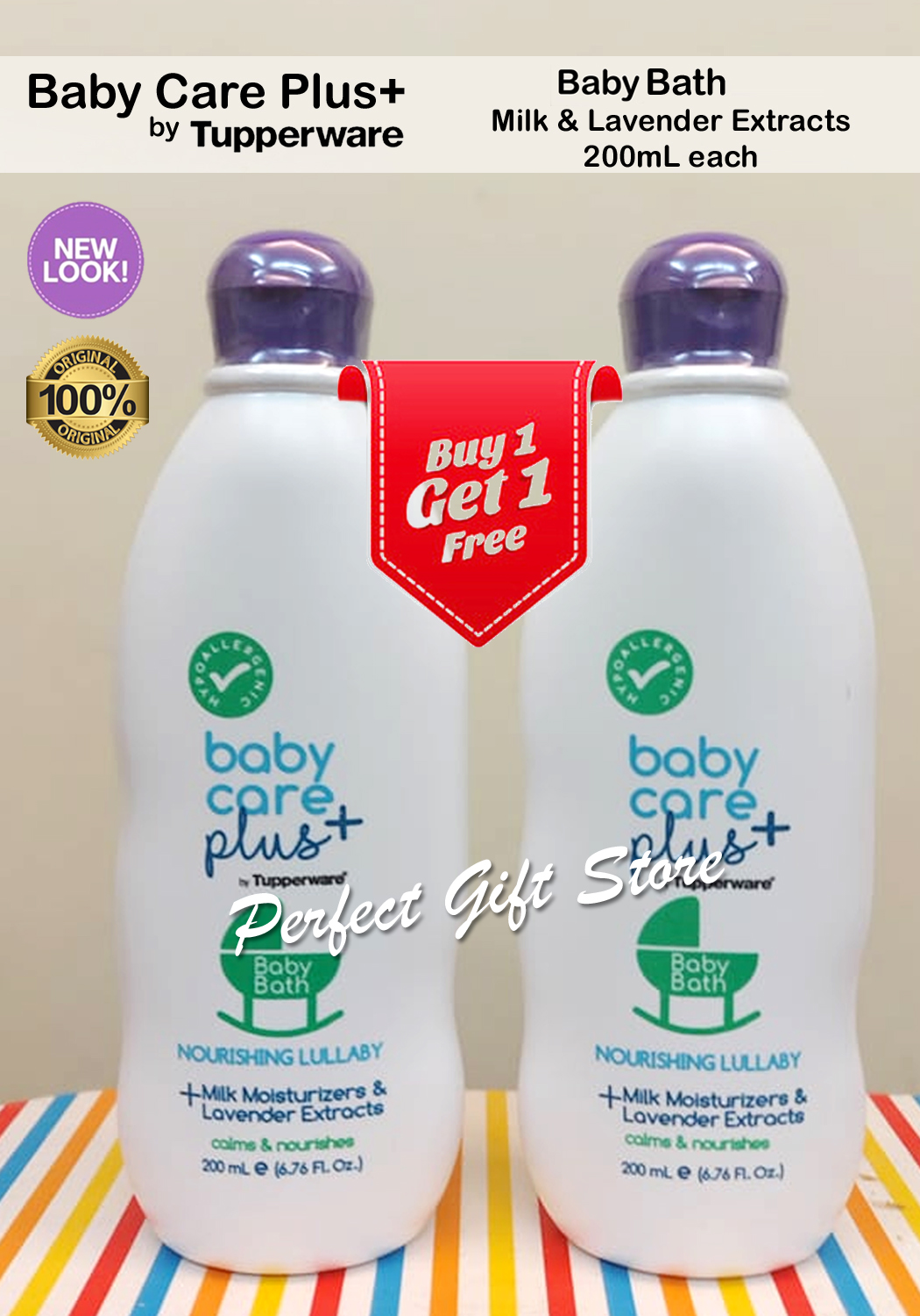 Baby Care Plus+ Nourishing Lullaby Milk & Lavender Extracts Set of 2 ...