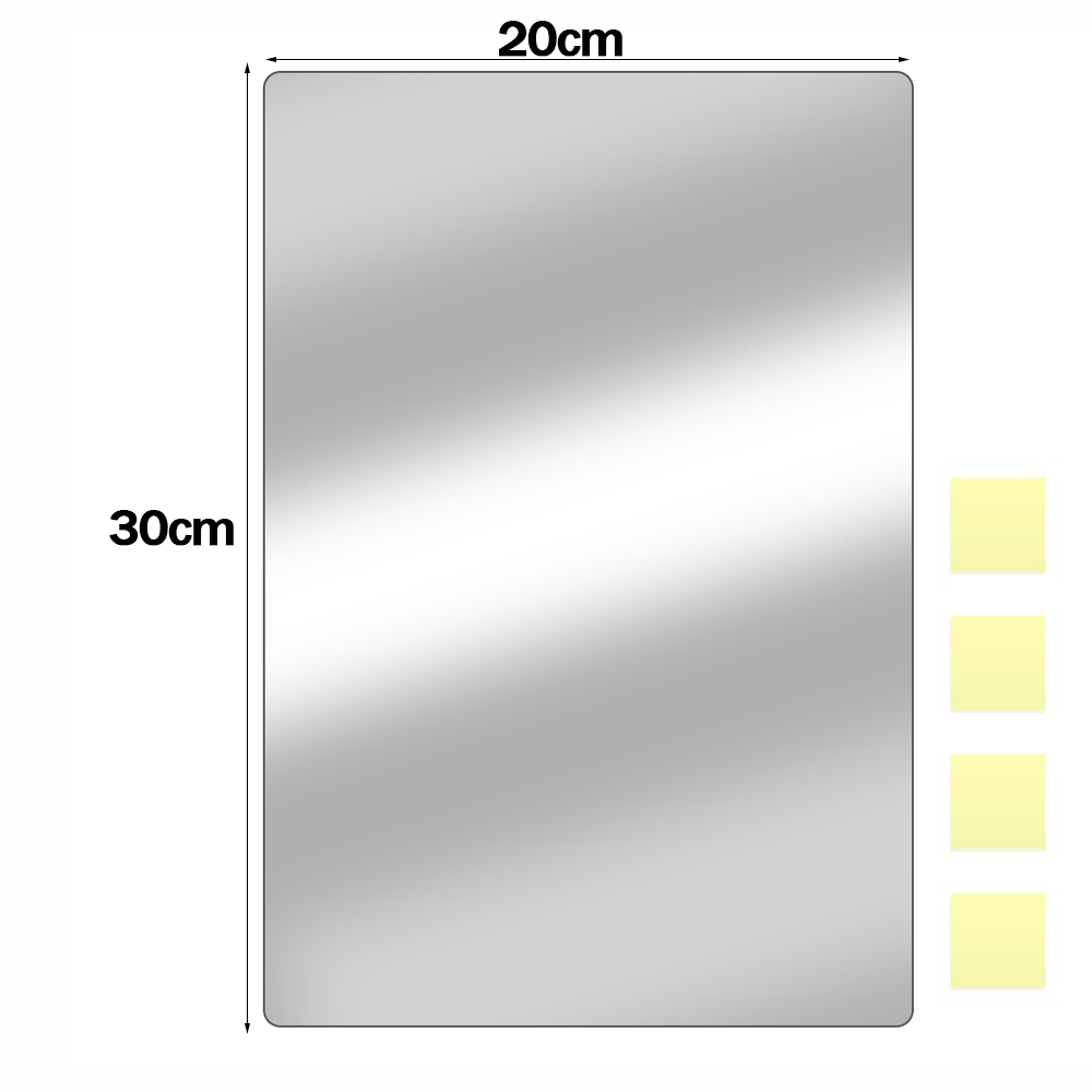 30x30cm HD Mirror Full Body Mirrors Square Selfadhesive Wall Mirror Bent Acrylic Wall Stickers