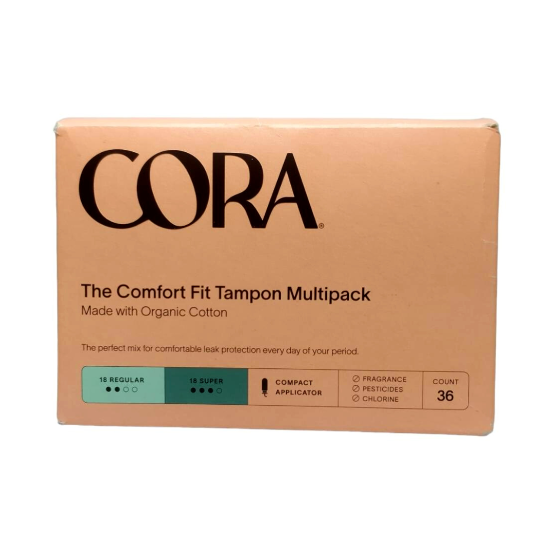 Cora The Comfort Fit Tampon Multipack Made With Organic Cotton Regular ...