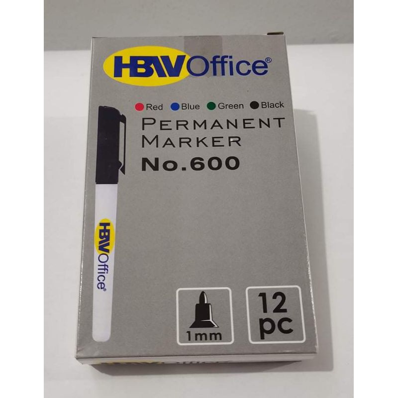 [LnJ] HBW Permanent Marker 600 (12pcs) Lazada PH