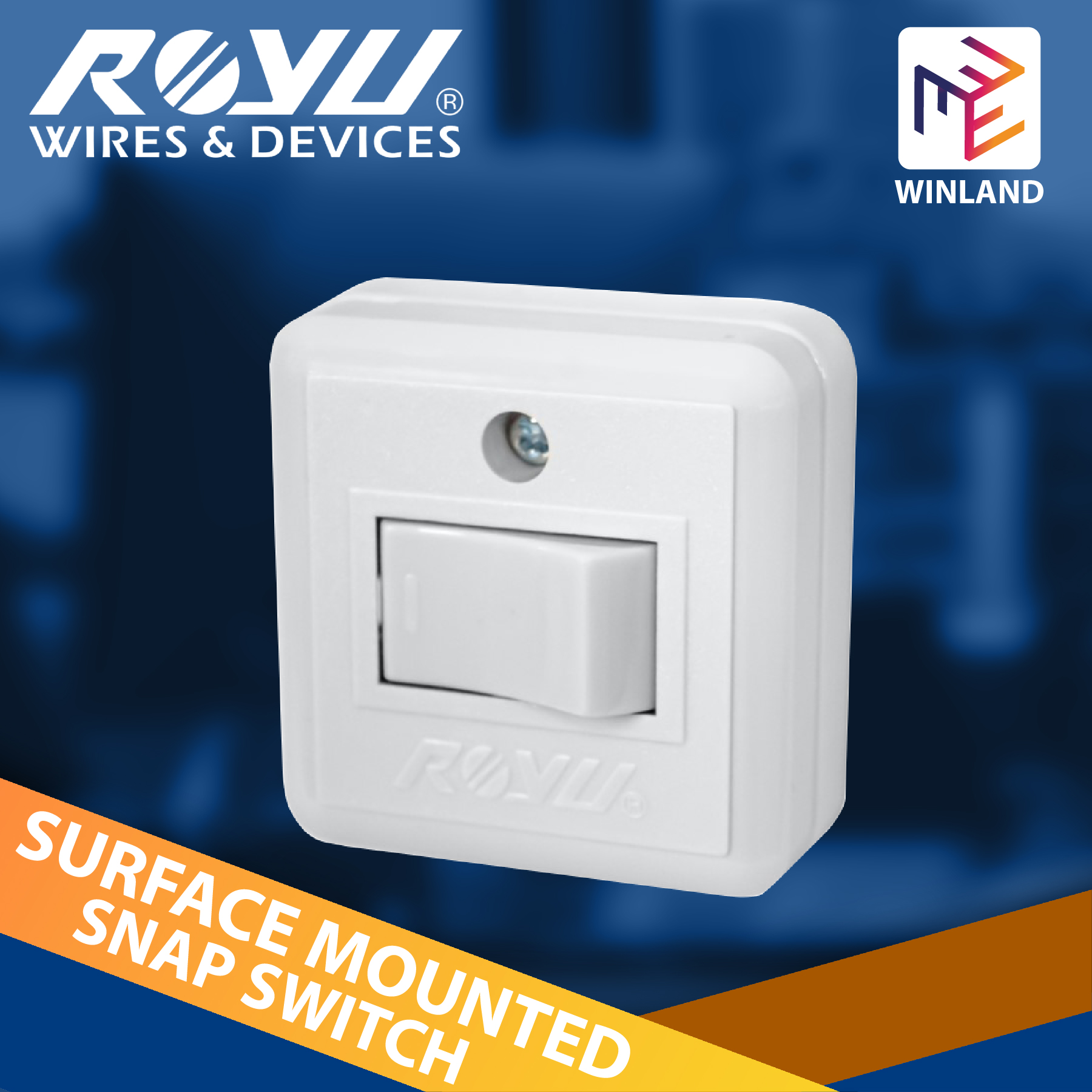 ROYU by Winland Surface Mounted Snap Switch REDSW101 Lazada PH