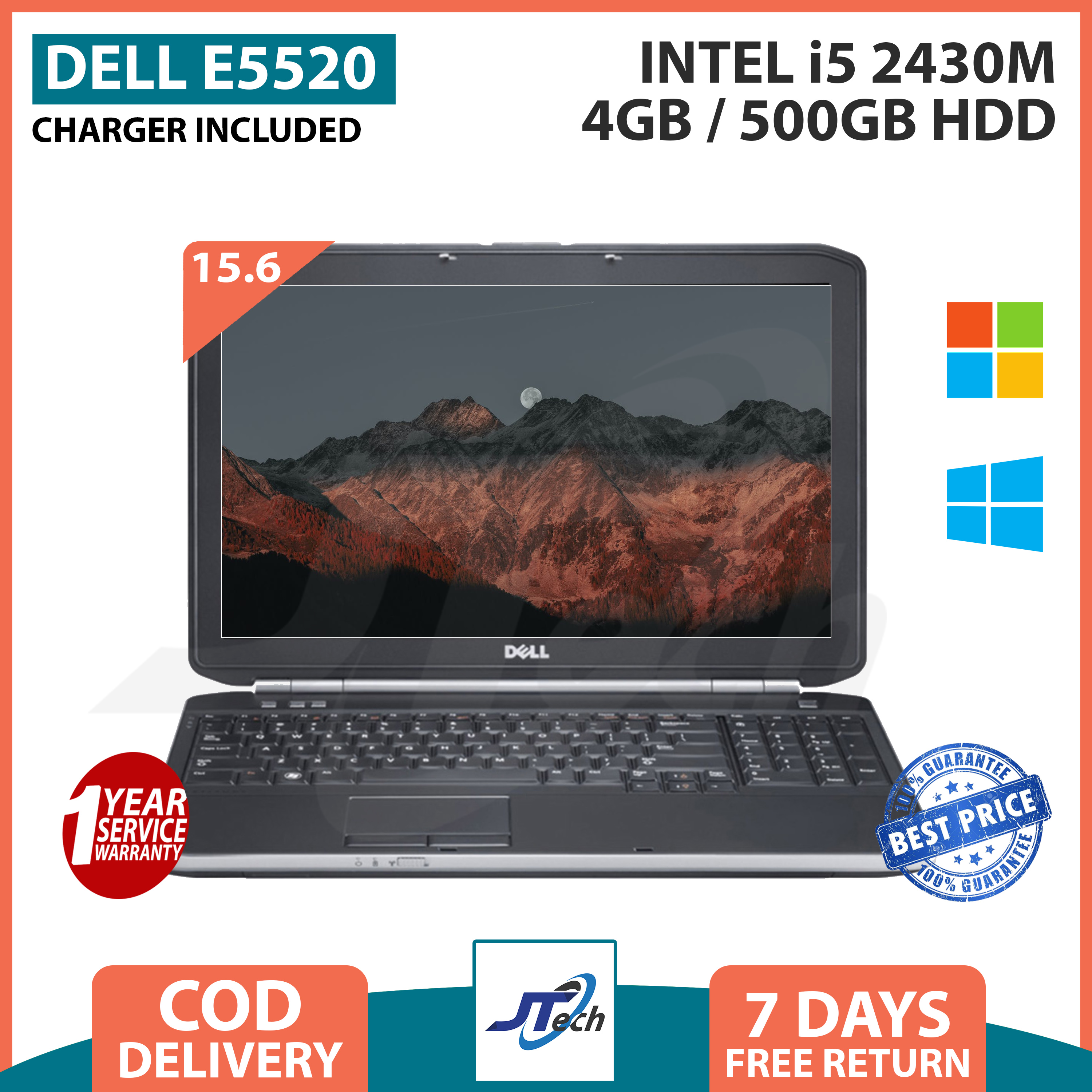 Laptop Set Dell Latitude E5520 Intel Core I5 2430m 156 Inches 4gb Ram 500gb Hdd 0816