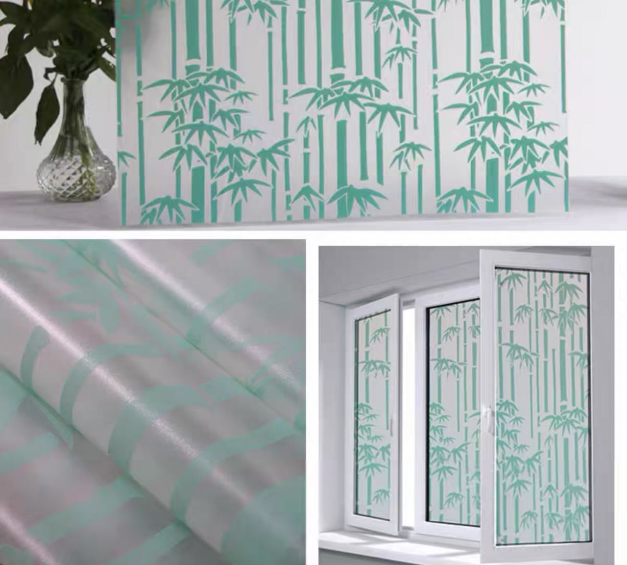 home Glass Sticker Home Decor Wallpaper Frosted Privacy Window Film
