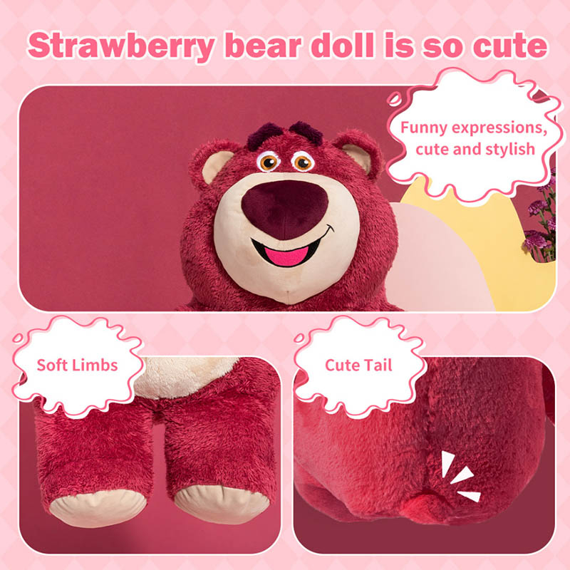 174 2PCS Strawberry Lotso Bear Nail Charm