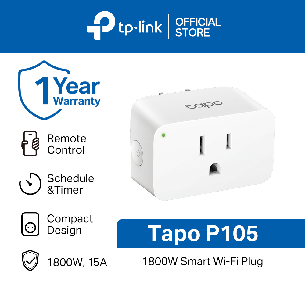 TP-Link Tapo Smart Plug Mini, Smart Home Wifi Outlet Works with
