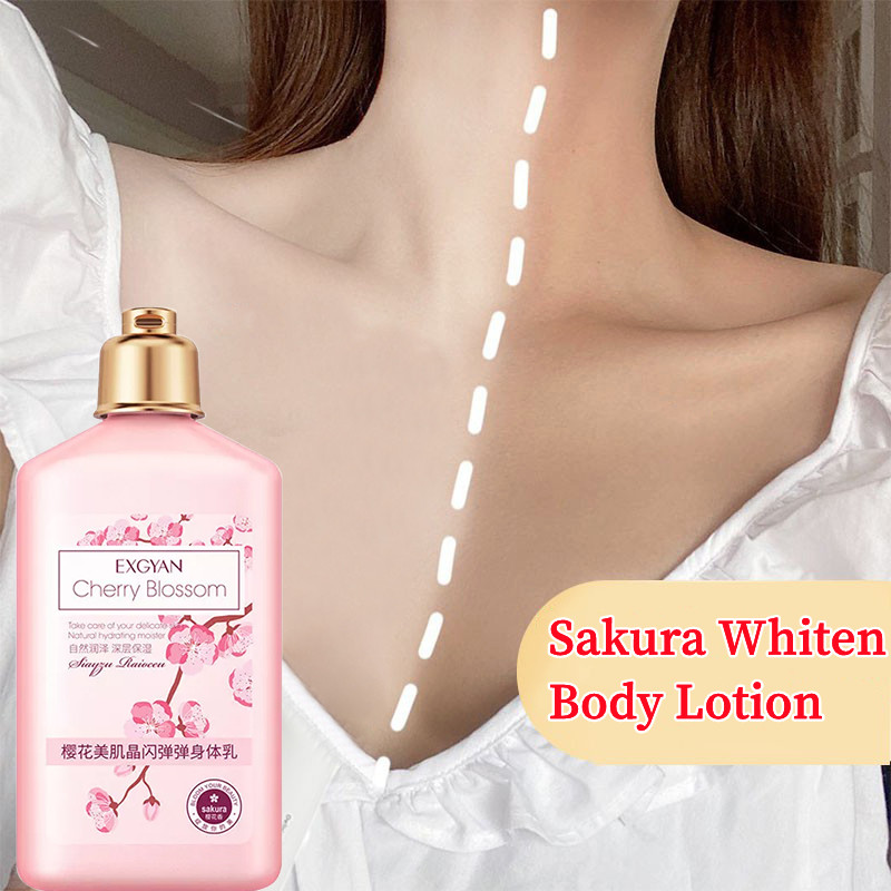 EXGYAN Cherry Blossom Whitening Body Lotion Skin Crystal Flash Bullet