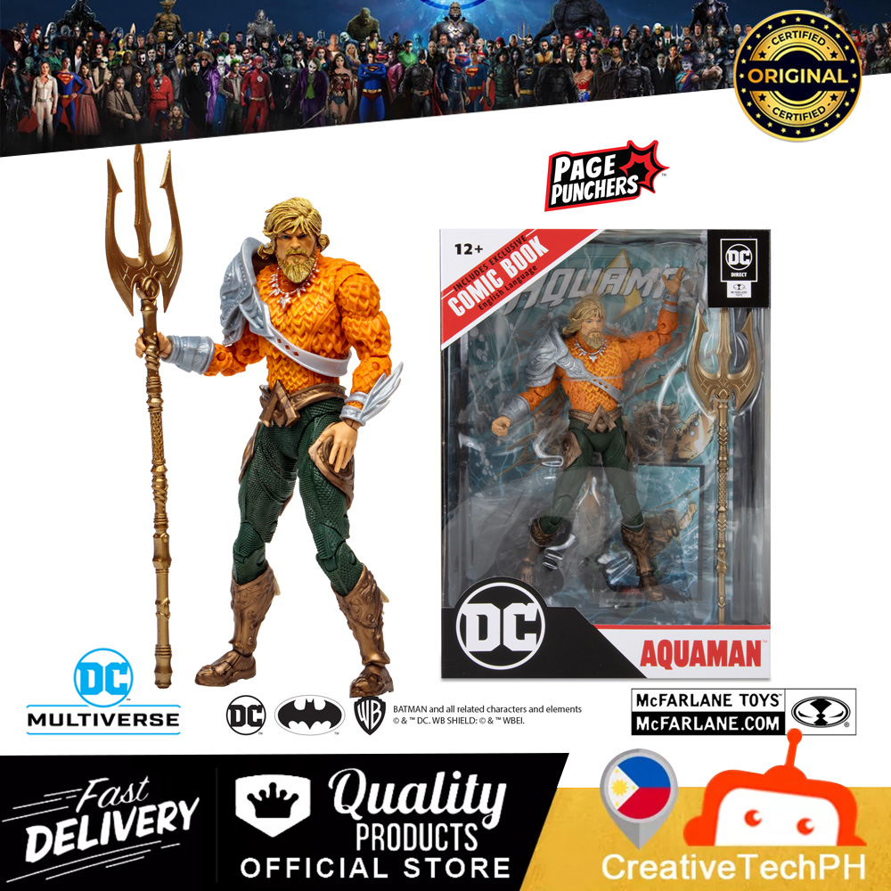 McFarlane Toys - IN HAND look at Aquaman DC Page Punchers 7 Aquaman Kaldur figure