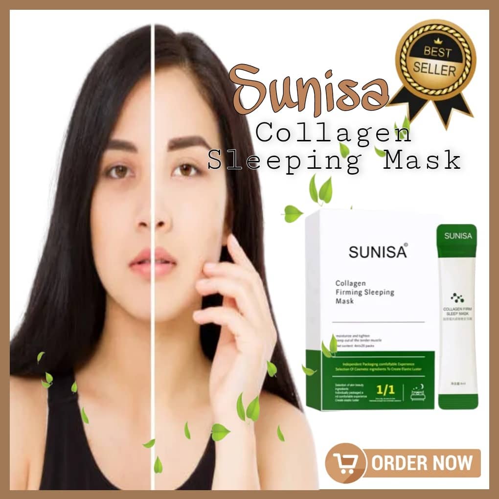 ORIGINAL 20pcs in 1 box Sunisa Collagen Firming Sleeping Mask Hydrating