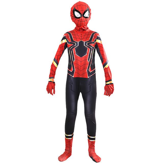 Movie Iron Spider Cosplay Amazing disfraz spiderman Attached Mask ...