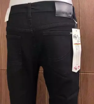 stretch slim fit tapered jeans
