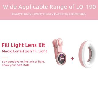 Led phone lens selfie ring light mobile phone fill light hd macro dimmable lamp beauty ringlight 6