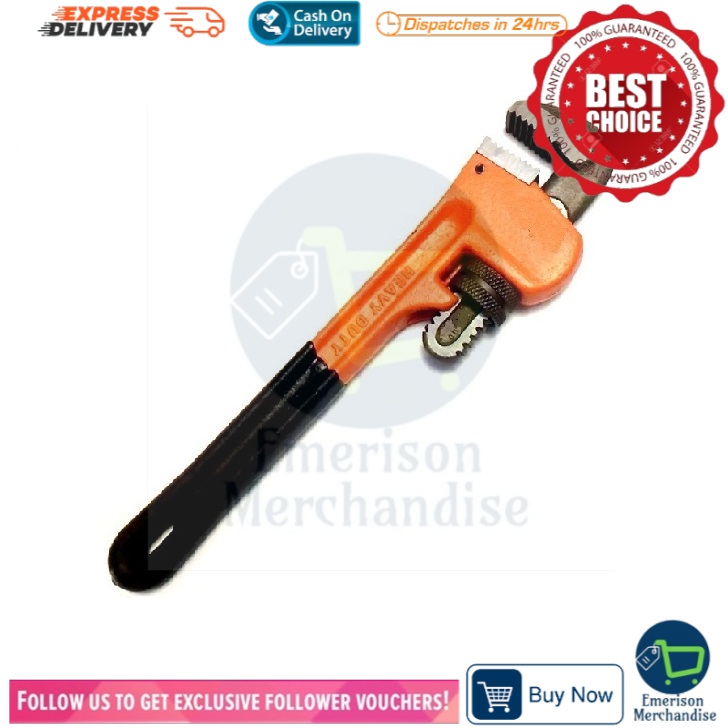 EMERISON Professional Heavy Duty Carbon Steel Tube Wrench Pipe Wrench