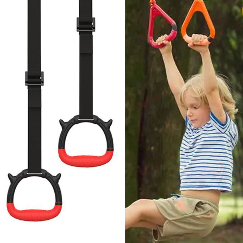 Adjustable Gymnastic Rings For kids Fitness Exercise Pull up Rings ...