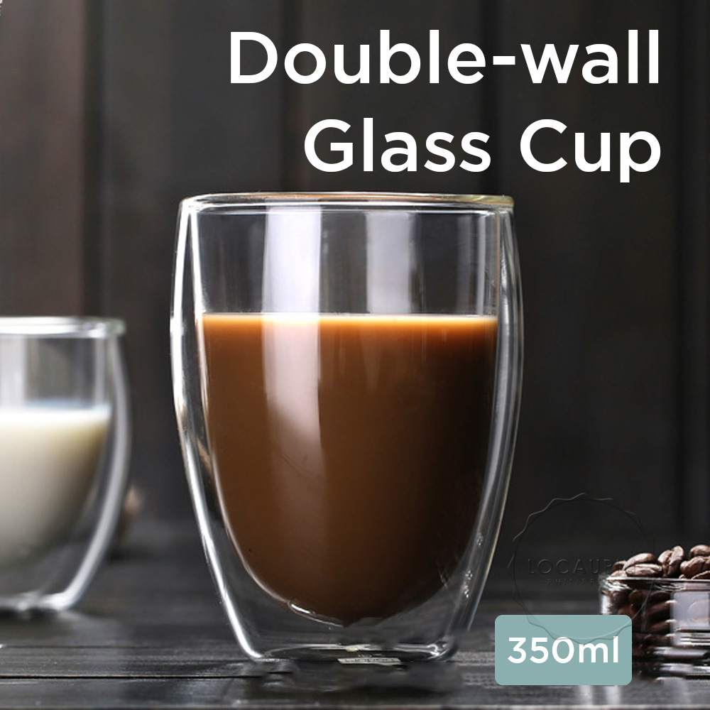 Double Wall Glass Cup (350ml)