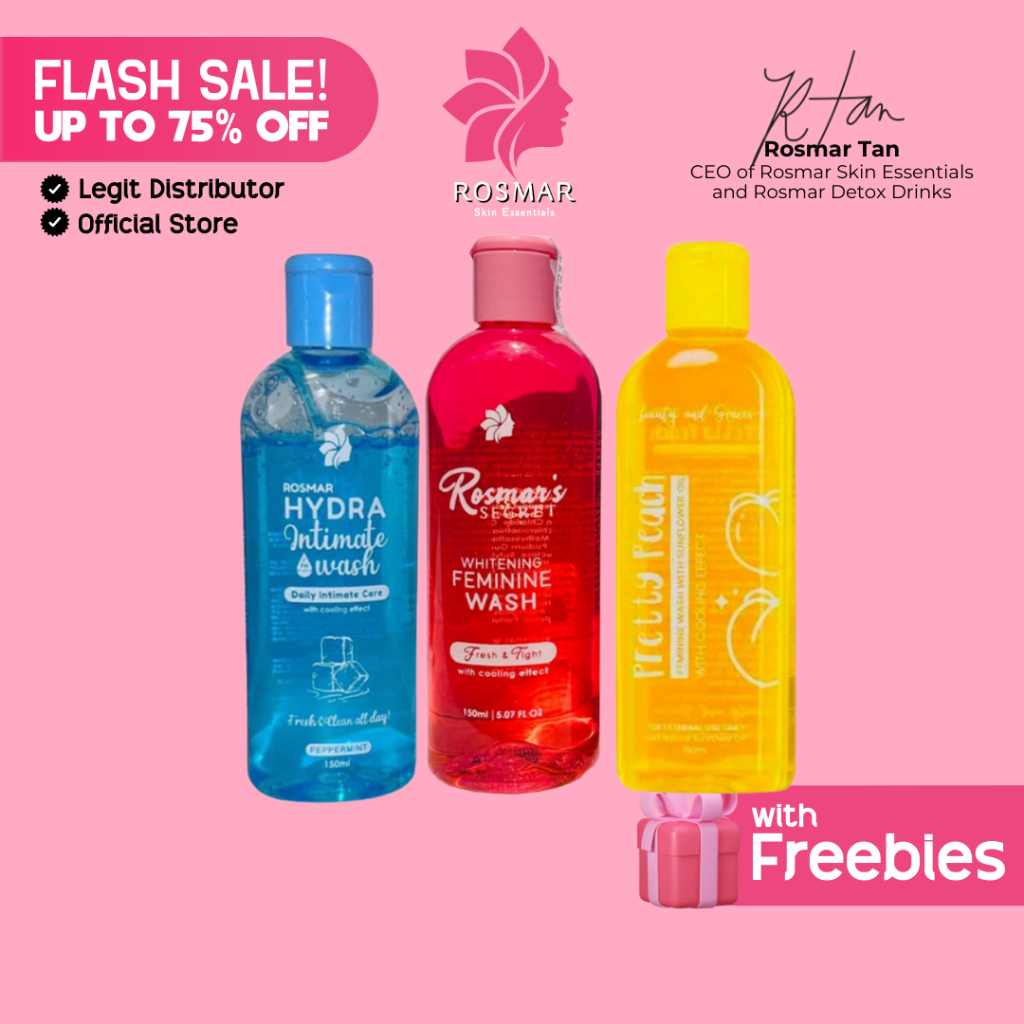 Original Rosmar Secret Whitening Feminine Wash, Rosmar Hydra Intimate