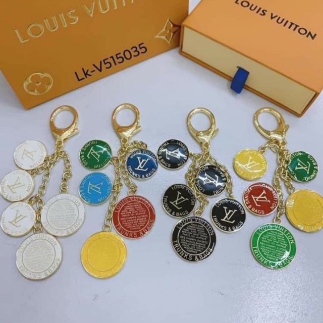 5 Bilog Na Palawit Na Pinagsama Bag Charms With Box 