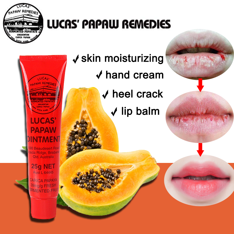Australian LUCAS' PAPAW Ointment Cream colorless lip balm moisturizing