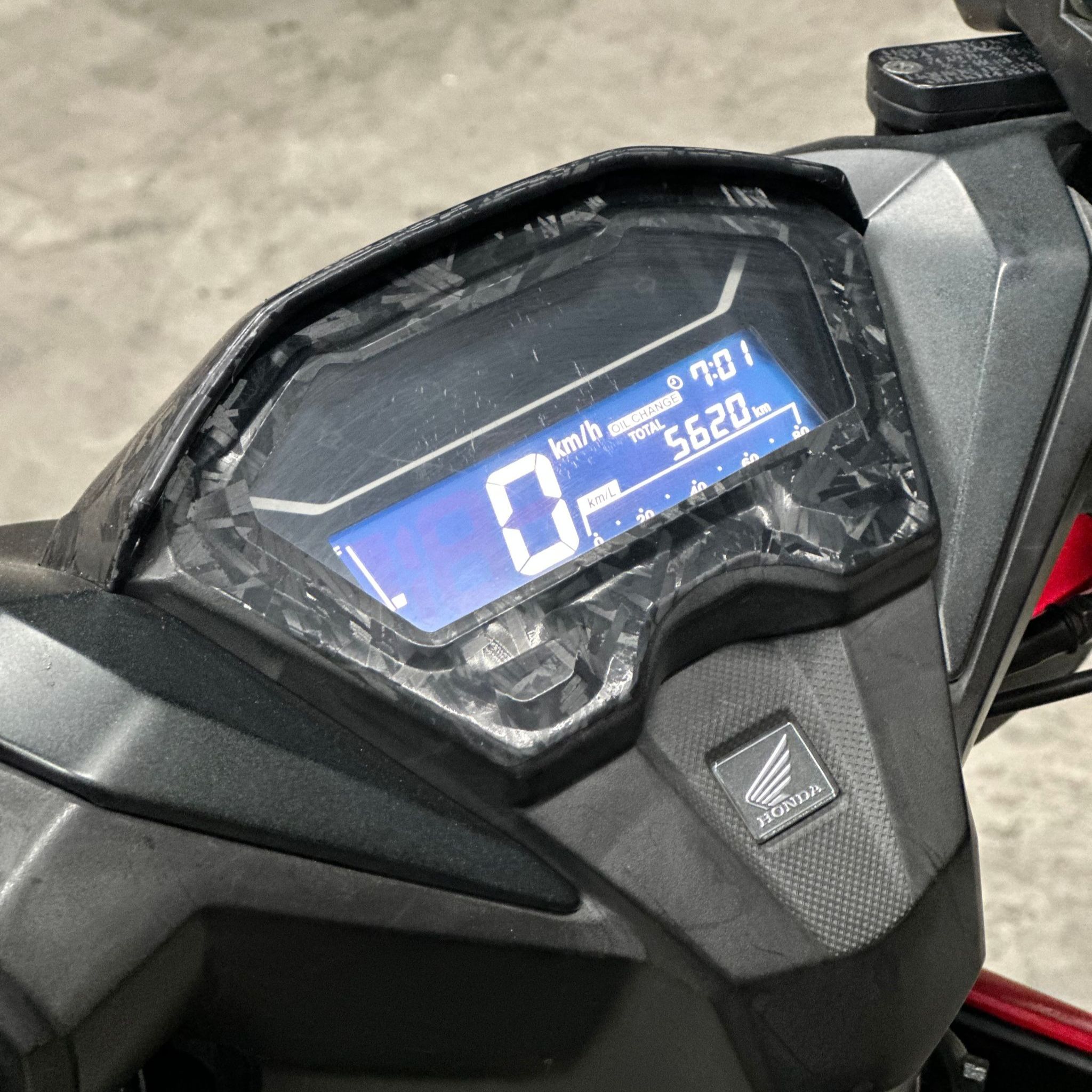 Honda Click V2 Panel Gauge Protector(FORGED CARBON+Clear Film Set ...