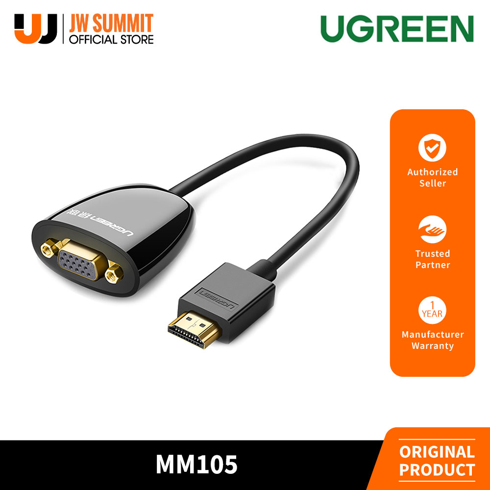Ugreen MM105 HDMI to VGA Converter without audio Cable (40253) Lazada PH