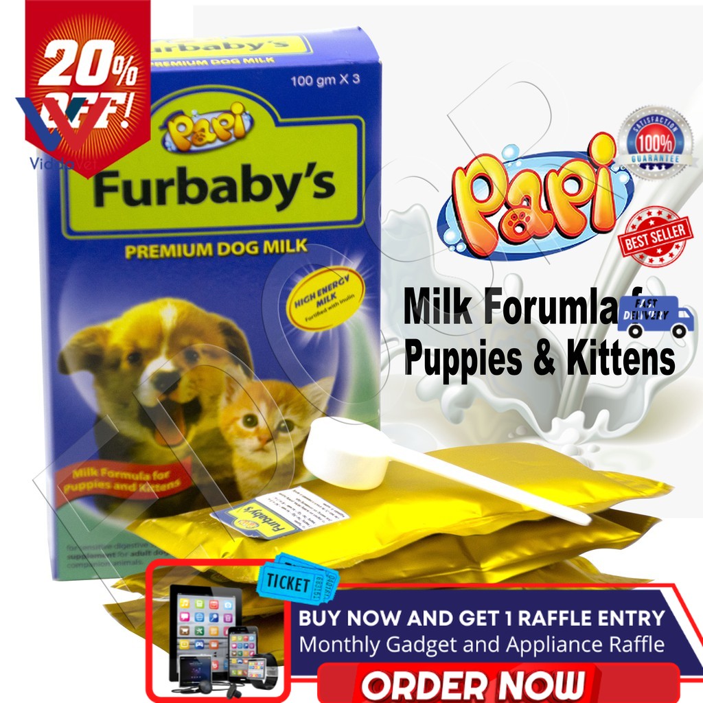 Papi Furbaby Premium Dog Milk Replacer for Puppies and Kittens 300g