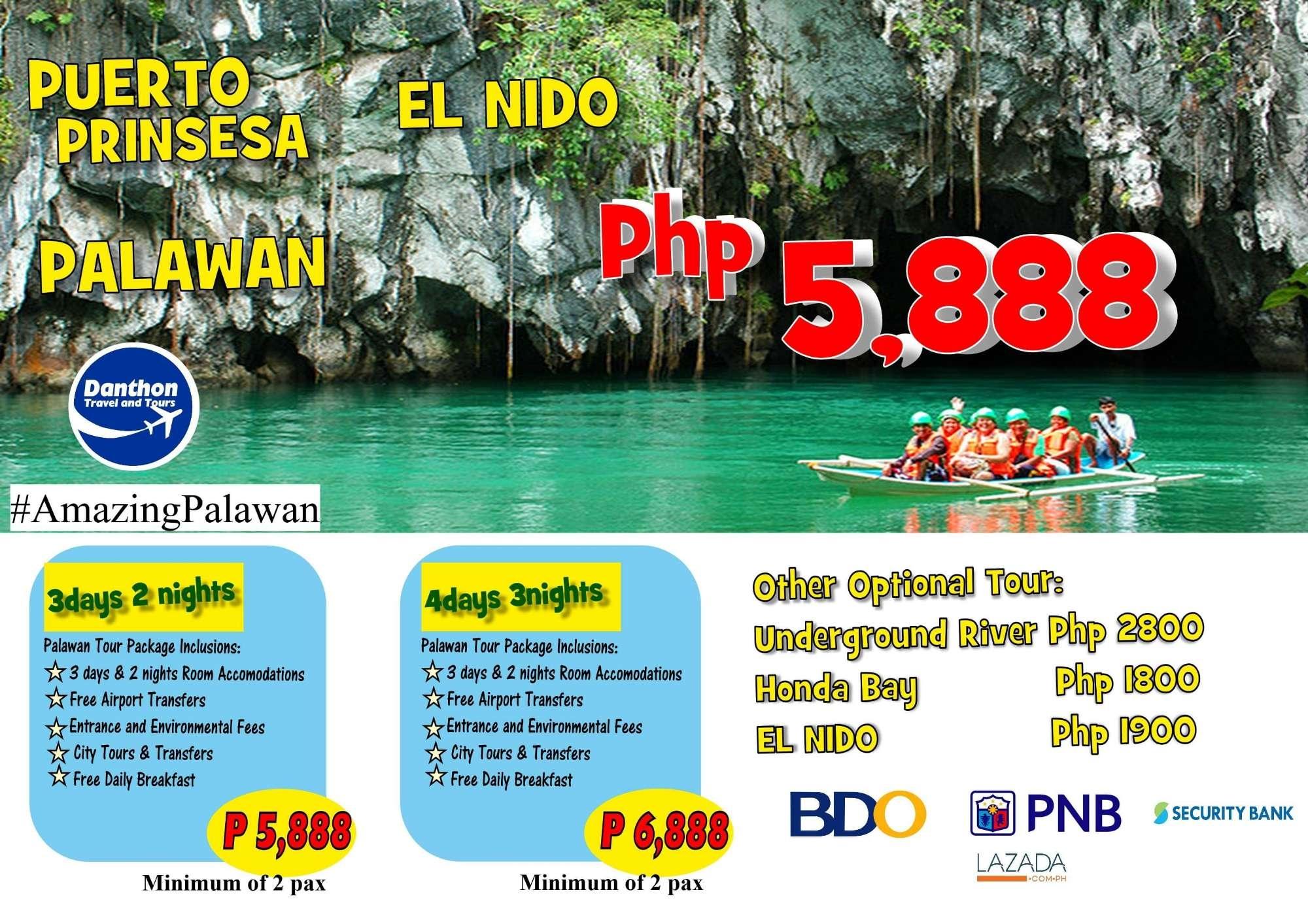 palawan tour package 4 days 3 nights with airfare