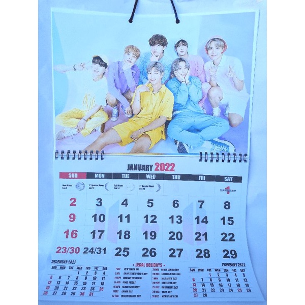 KPOP BTS BLACKPINK CALENDARS 2022 - WALL AND MINI DESK CALENDARS ...