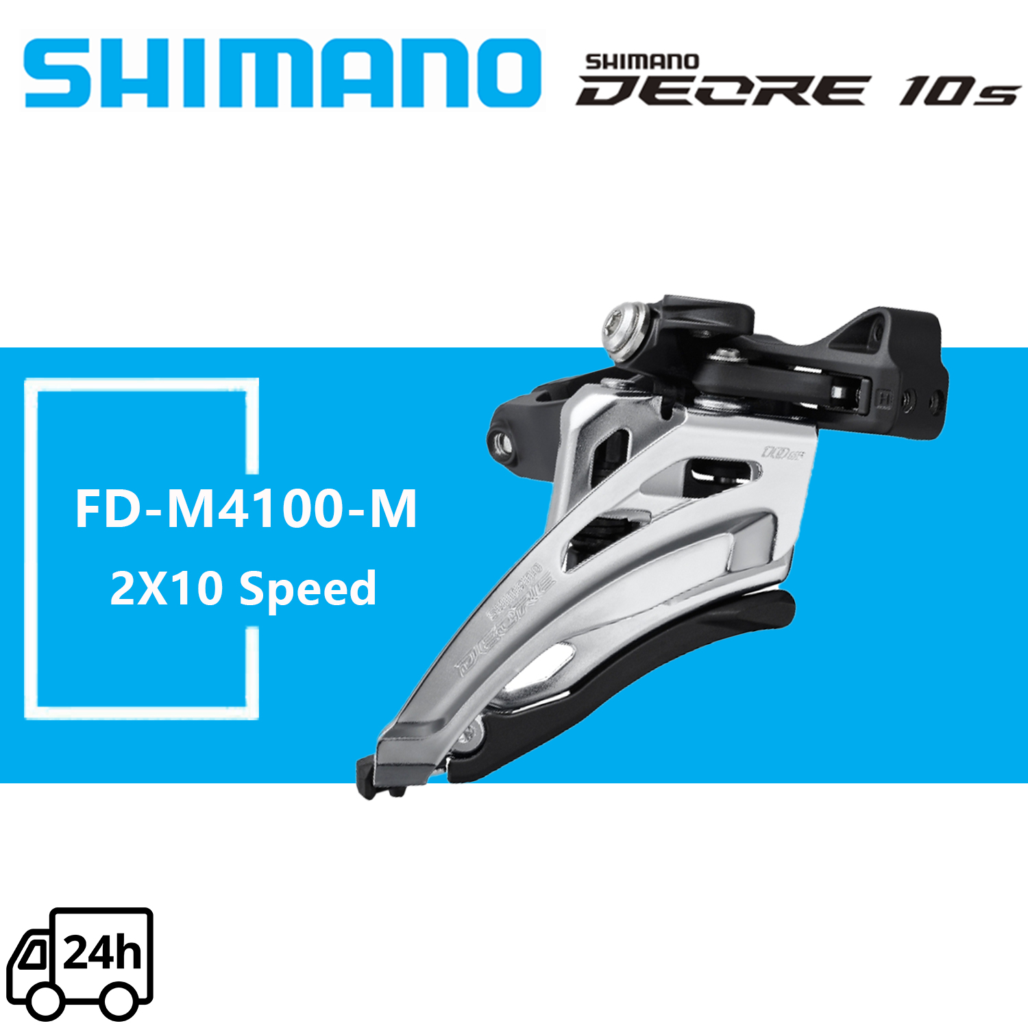 Shimano Deore 2x10 Speed FD M4100 Front Derailleur Road Bike M4100M