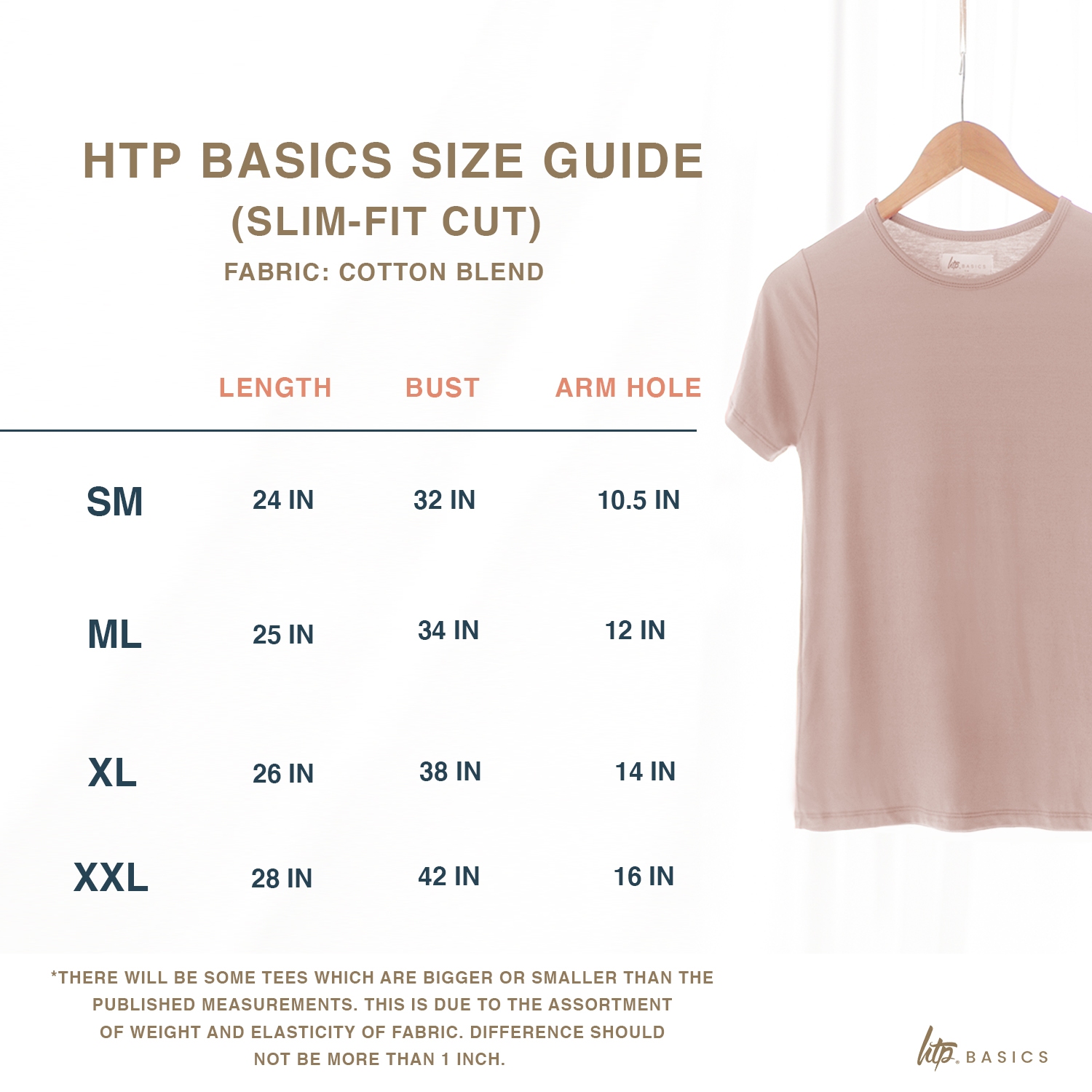 HTP Basic Tees (SIZE: ML | Lazada PH