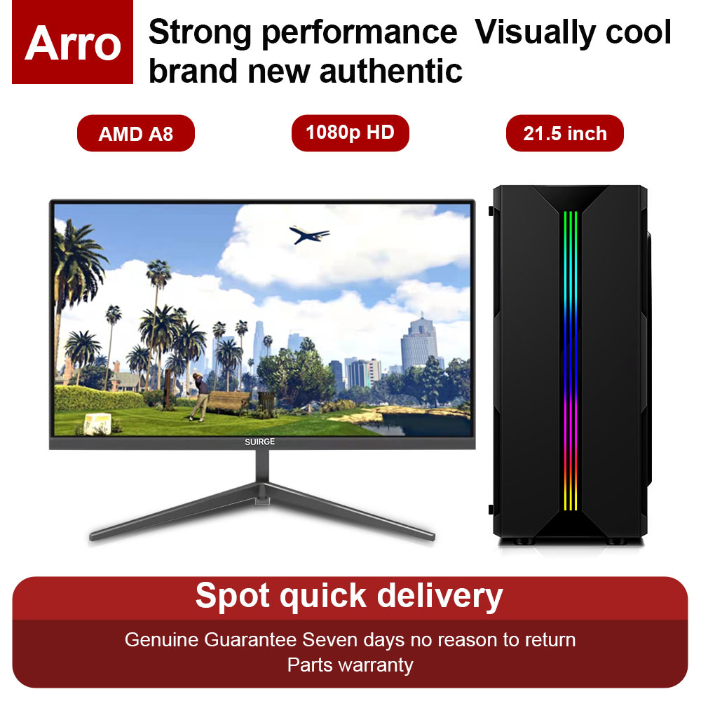 ARRO Desktop Computer Set PC Full Set Gaming PC AMD A8 Cpu Desktop