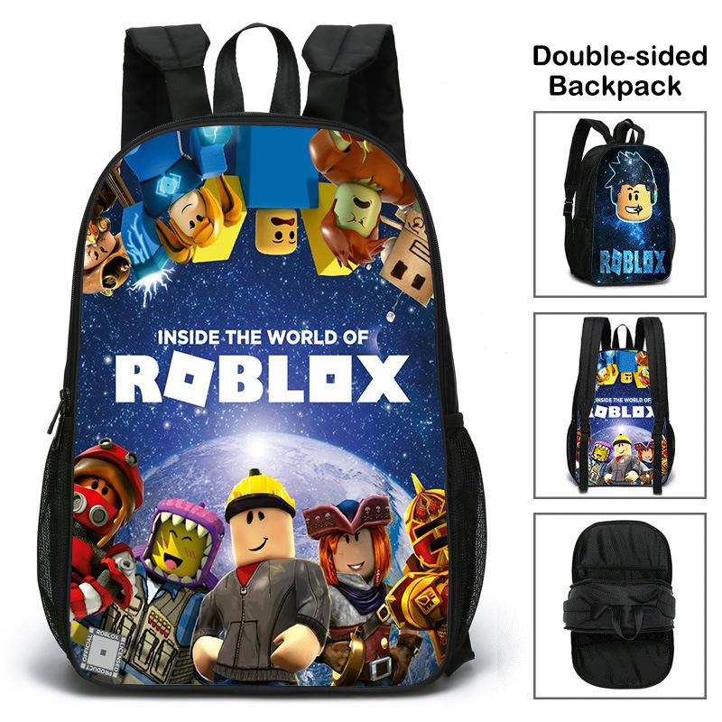 Roblox Toys Roblox School Bag Argos Double-sided Backpack Roblox