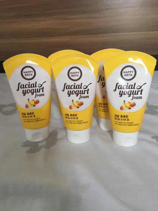 happy bath facial yogurt foam